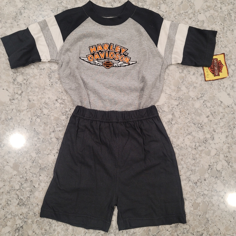 NWT Harley-Davidson Kid's Shirt & Shorts Set